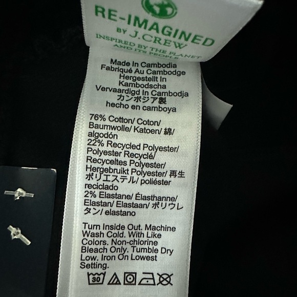 J.Crew Essential Straight Jeans in Black Size 30 Tall All Day Stretch - Picture 6 of 8